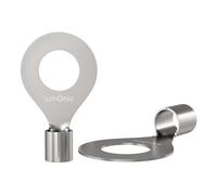Lumonic 25x Terminal de cable de anillo 16-25mm² en blanco | M16 | Cobre estañado | Conexión segura del cable sin soldaduras | Terminal de cable sin aislamiento | Vehículo de motor, ingeniería mecánic