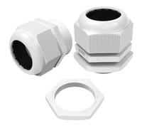 Lumonic 2x prensaestopas M50 PG42 IP67 métrico d32-38mm I entrada de cable estanco en gris I prensaestopas, entrada de conducto M50 PG42