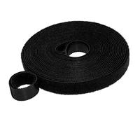 Lumonic 5m Cinta de hook + loop en ambos lados 12,5mm de ancho - Los lados están hechos de ganchos y vellón - Se puede acortar como se desee y fuerte efecto de hook+loop