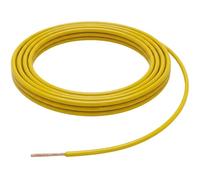 Lumonic 5m FLRY Cable del vehículo 1mm² Amarillo | Cable trenzado monofilar para automoción | Resistente al aceite y al combustible, ignífugo | Baja tensión