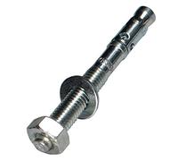 Lumonic 5x Anclaje para cargas pesadas M8 x 75 Galvanizado I Para uso como anclaje metálico, anclaje de perno, anclaje de rayo I Diversos tipos de ins