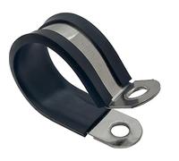 Lumonic abrazaderas de tubo 36mm con inserto de goma acero inoxidable V2A I abrazaderas de cable para atornillar I abrazadera de manguera 36mm, abraza