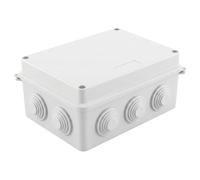 Lumonic Caja de Derivación Blanca 150x110x70mm con 10 Aberturas - IP65 - Caja de Montaje en Superficie