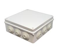Lumonic Caja de Derivación Blanca 200x200x80mm Con 12 Aperturas - Montaje en Superficie IP65