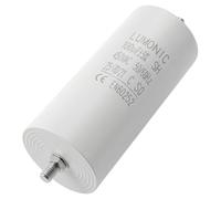 Lumonic Condensador de arranque 100µF 450V | con Enchufe I 55x120mm I 100uF I Condensador de motor con carcasa de plástico I Condensador de funcionamiento I para bombas, cortacéspedes, herramientas