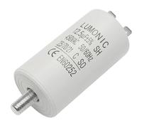 Lumonic Condensador de arranque 12,5µF 450V | con Enchufe I 34x65mm I 12,5uF I Condensador de motor con carcasa de plástico I Condensador de funcionamiento I para bombas, cortacéspedes, herramientas