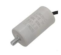 Lumonic Condensador de arranque 12µF 450V | con Cable I 34x65mm I 12uF I Condensador de motor con carcasa de plástico I Condensador de funcionamiento I para bombas, cortacéspedes, herramientas