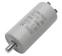 Lumonic Condensador de arranque 14µF 450V | con Enchufe I 34x70mm I 14uF I Condensador de motor con carcasa de plástico I Condensador de funcionamiento I para bombas, cortacéspedes, herramientas