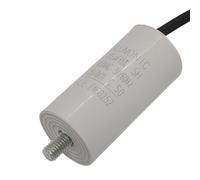 Lumonic Condensador de arranque 16µF 450V | con Cable I 34x70mm I 16uF I Condensador de motor con carcasa de plástico I Condensador de funcionamiento I para bombas, cortacéspedes, herramientas