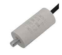 Lumonic Condensador de arranque 3µF 450V | con Cable I 26x55mm I 3uF I Condensador de motor con carcasa de plástico I Condensador de funcionamiento I para bombas, cortacéspedes, herramientas