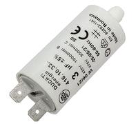 Lumonic condensador de arranque 416.10.33 B [in nchufe 6,3x0,8mm] | condensador de motor 3µF 400V 25x49mm I condensador en caja de plástico aislad