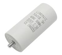 Lumonic Condensador de arranque 50µF 450V | con Enchufe I 45x100mm I 50uF I Condensador de motor con carcasa de plástico I Condensador de funcionamiento I para bombas, cortacéspedes, herramientas