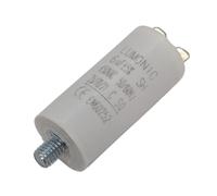 Lumonic Condensador de arranque con Enchufe I 6µF 450V I 26x55mm I 6uF I Condensador de motor con carcasa de plástico I Condensador de funcionamiento