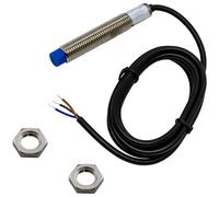 Lumonic Detector de proximidad inductivo 12mm PNP I Detector de proximidad normalmente cerrado - IP67 I Detector de proximidad con latón niquelado & Voltaje de 6 a 36V