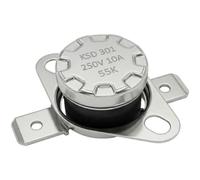 Lumonic Interruptor térmico 55°C Contacto NO 250V 10A Cambio de temperatura termostato KSD301 Bimetal Protección térmica