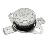 Lumonic Interruptor térmico 85°C Contacto NC 250V 10A Cambio de temperatura termostato KSD301 Bimetal Protección térmica