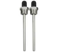 Lumonic Juego de 2 manguitos de inmersión V2A de acero inoxidable de 1/2 pulgadas, longitud de montaje de 200 mm, ajuste perfecto para sensores de temperatura de 6 mm, para almacenamiento de búfer