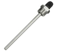 Lumonic Manguito de inmersión V2A de acero inoxidable de 1/2 pulgadas, longitud de montaje de 250 mm, ajuste perfecto para sensores de temperatura de 6 mm, para almacenamiento en búfer, calefacción