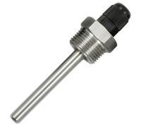 Lumonic Manguito de inmersión V2A de acero inoxidable de 1/2 pulgadas, longitud de montaje de 80 mm, ajuste perfecto para sensores de temperatura de 6 mm, para almacenamiento en búfer, calefacción