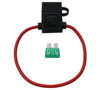 Lumonic portafusibles coche con cable 25cm impermeable con tapa 30A fusible plano