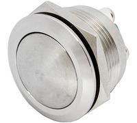 Lumonic pulsador de acero inoxidable pulsador curvo de 22mm de diámetro I Dimensiones: terminal de tornillo 250V 3A I Antivandálico según norma IP65
