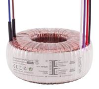 Lumonic transformador toroidal 200VA 2x12V para sistemas de audio, industriales, halógenos y de vía - tensión de entrada 230V - tensión secundaria 24V - modelo RSO-826038