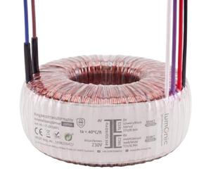 Lumonic transformador toroidal 200VA 2x12V para sistemas de audio, industriales, halógenos y de vía - tensión de entrada 230V - tensión secundaria 24V - modelo RSO-826038