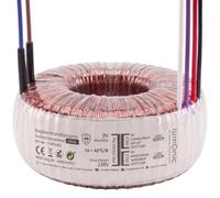 Lumonic transformador toroidal 50VA 2x24V para sistemas de audio, industriales, halógenos y de vía - tensión de entrada 230V - tensión secundaria 48V - modelo RTO-826023