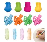 LUMOOM 12 unidades de ayudas de escritura, soporte ergonómico para bolígrafos para niños, ayuda de escritura de silicona, agarres para lápiz para mejorar la postura de escritura