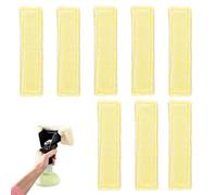 LUMOOM 8 almohadillas de repuesto para limpiacristales Karcher, accesorios para limpiacristales, piezas de repuesto de microfibra, funda de limpieza de ventanas, adecuada para WV2 WV5 WV6 (amarillo)