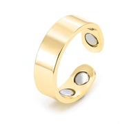 LUMOOM Anillo magnético de menopausia para mujer, terapia magnética, reduce el estrés, la ansiedad, mejora la calidad del sueño (negro), Silicona