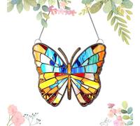LUMOOM Atrapasueños de mariposas, acrílico, atrapasueños, colgante decorativo para ventanas, decoración de ventana, colgante decorativo para jardín, atrapasueños para fiestas, paredes, casas