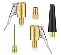 LUMOOM Juego de adaptadores de válvula multifuncional, adaptador de válvula francesa, compatible con Bosch EasyPump, válvula de bicicleta con 2 válvulas de inflado para neumáticos de coche y pelotas