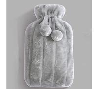 LUMoony 1 bolsa de agua caliente con funda de 2 l, bolsa de agua caliente de goma con suave mano de felpa para el cuello y el hombro espalda piernas cintura caliente cama caliente caliente bolsa de