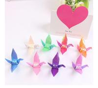 LUMoony Grúas de papel de origami, 30 unidades, pájaros de origami prefabricados, guirnaldas de papel para bodas, fiestas, fondos, decoración del hogar, purpurina, mil papel, grúa colgante, accesorios
