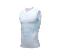 Lumoria Camiseta de Compresión para Hombre - Camisa Deportiva de Secado- Ropa Interior Técnica para Confianza, Energía y Fuerza (FR/ES, Letras, XL, 3XL, Regular, Regular, Blanco)