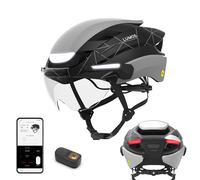 Lumos Casco de Bicicleta Unisex para Adultos, de Malla Lunar, tamaño Mediano y Grande
