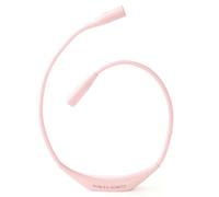 Lumos - Luz para tejer alrededor del cuello para tejedores y ganchillos, 3 colores y brillo ajustable. Portátil, portátil, recargable y de larga duración (rosa)