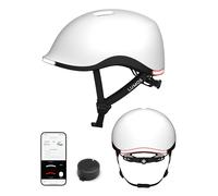 Lumos Nyxel - Casco inteligente para bicicleta, luces LED delanteras y traseras personalizables con intermitentes, visibilidad de 360°, control por aplicación, cómodo y ligero, casco urbano para