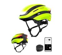 Lumos Ultra Casco Inteligene | Casco de Bicicleta | Luces LED Delanteras y traseras | Intermitentes | Luces de Freno | Conexión Bluetooth | Adulto: Hombre, Mujer (Electric Lime, Talla: XL)
