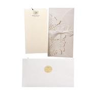 LuMOUzhou invitación invitación boda Tarjeta de invitaciones de boda con corazón de amor for todas las ocasiones, multicolor, 5 o 10 unidades(One Set White,One Size)