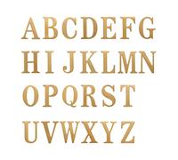 LuMOUzhou Número de Puerta autoadhesiva. Pegatinas Autoadhesivas for números de Puerta con Letras del Alfabeto de latón Macizo de 45 mm de Altura, 1 Unidad(Letter K)