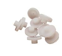 LuMOUzhou Piezas de reemplazo de automóviles para Engranajes Kit de Engranajes de Doble Capa de plástico, 10 Piezas, Eje de 2 mm, módulo 0,5, 40/10 Dientes, Corona Reductora