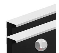 LuMOUzhou Puerta de puerta oculta. Recessed And Pocket Invisible Pull Handles Pack Of 2 For Cabinets Drawers Multiple Sizes(Length 600mm)