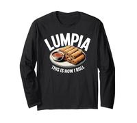 Lumpia Cómo Rollo Divertido Filipino Filipina Cocinero Manga Larga