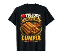 Lumpia Estoy Aquí para El Pinoy De Comida Filipina Camiseta gráfica económica, Hombre, Negro, XL