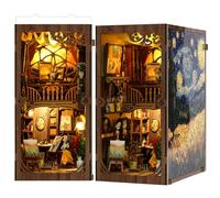 LUMYCE DIY Book Nook Kit: Casas en Miniatura para Montar con Muebles - Maquetas Adultos Decoración Creativa para Estanterías y Luces LED