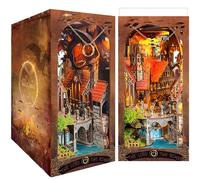 LUMYCE DIY Book Nook Kit: Casas en Miniatura para Montar con Muebles - Maquetas Adultos Decoración Creativa para Estanterías y Luces LED