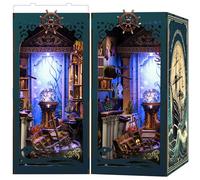 LUMYCE DIY Book Nook Kit: Casas en Miniatura para Montar con Muebles - Maquetas Adultos Decoración Creativa para Estanterías y Luces LED