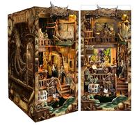 LUMYCE DIY Book Nook Kit: Casas en Miniatura para Montar con Muebles - Maquetas Adultos Decoración Creativa para Estanterías y Luces LED